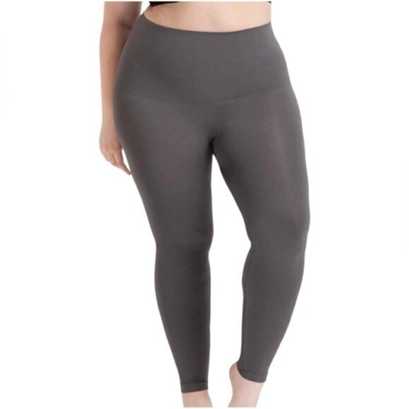 Shapermint - Empetua - Women's Essentials Seamless Mid-Waist Leggings - Gray. L - Picture 7 of 12